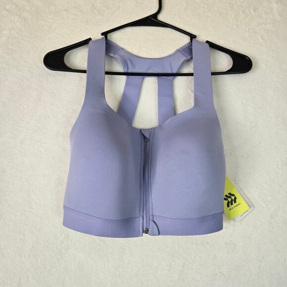 All in Motion Bra Front Zip Moisture Wicking High Support Sculpt Bra 36B 0626 - Picture 2 of 7